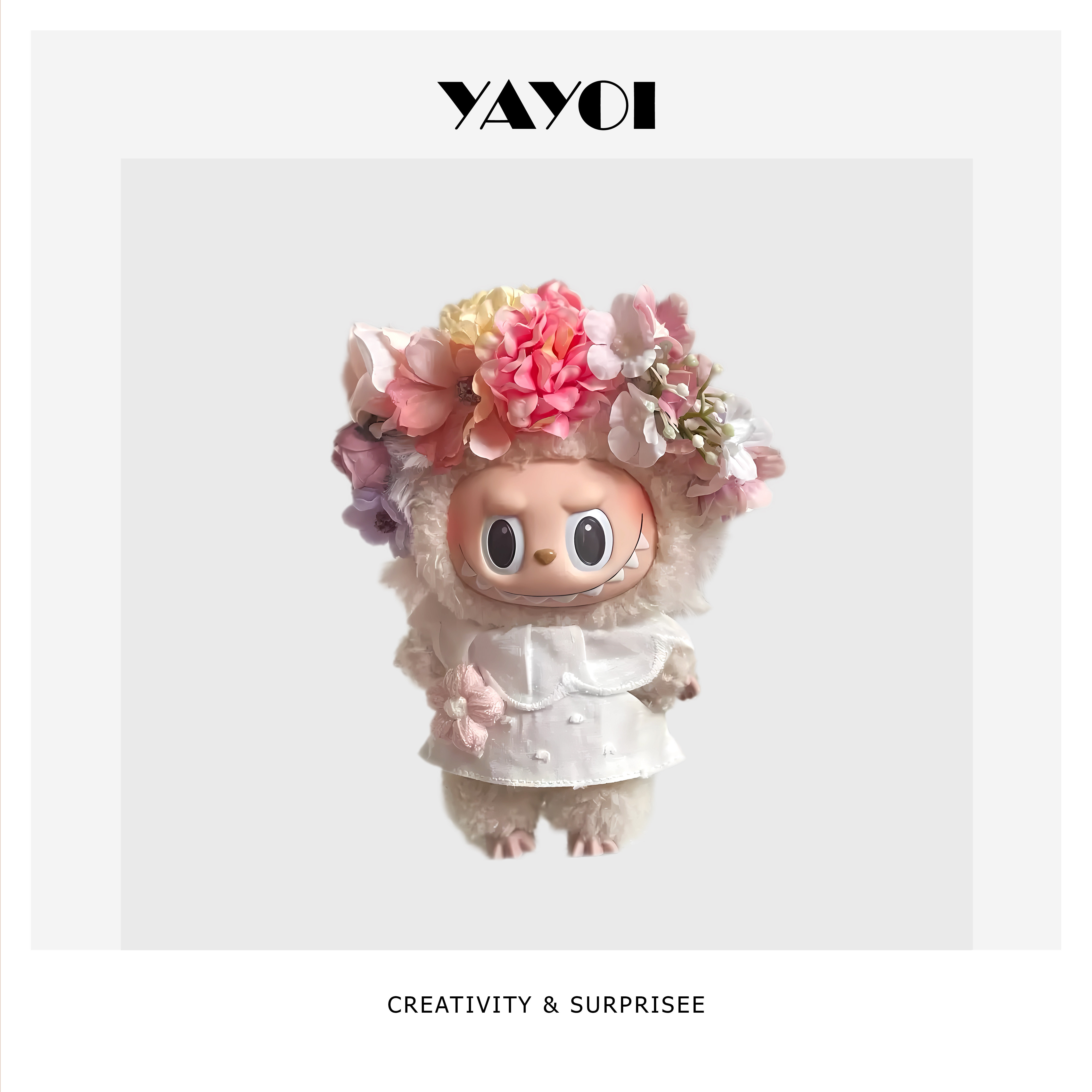 仅娃衣】一二三代labubu衣服坐坐站姿拉布布通用簪花头套甜美可爱,模玩/动漫/周边/娃圈三坑/桌游,棉花娃娃/毛绒玩具娃衣,淘宝优惠券,粉丝福利购,淘宝优惠卷