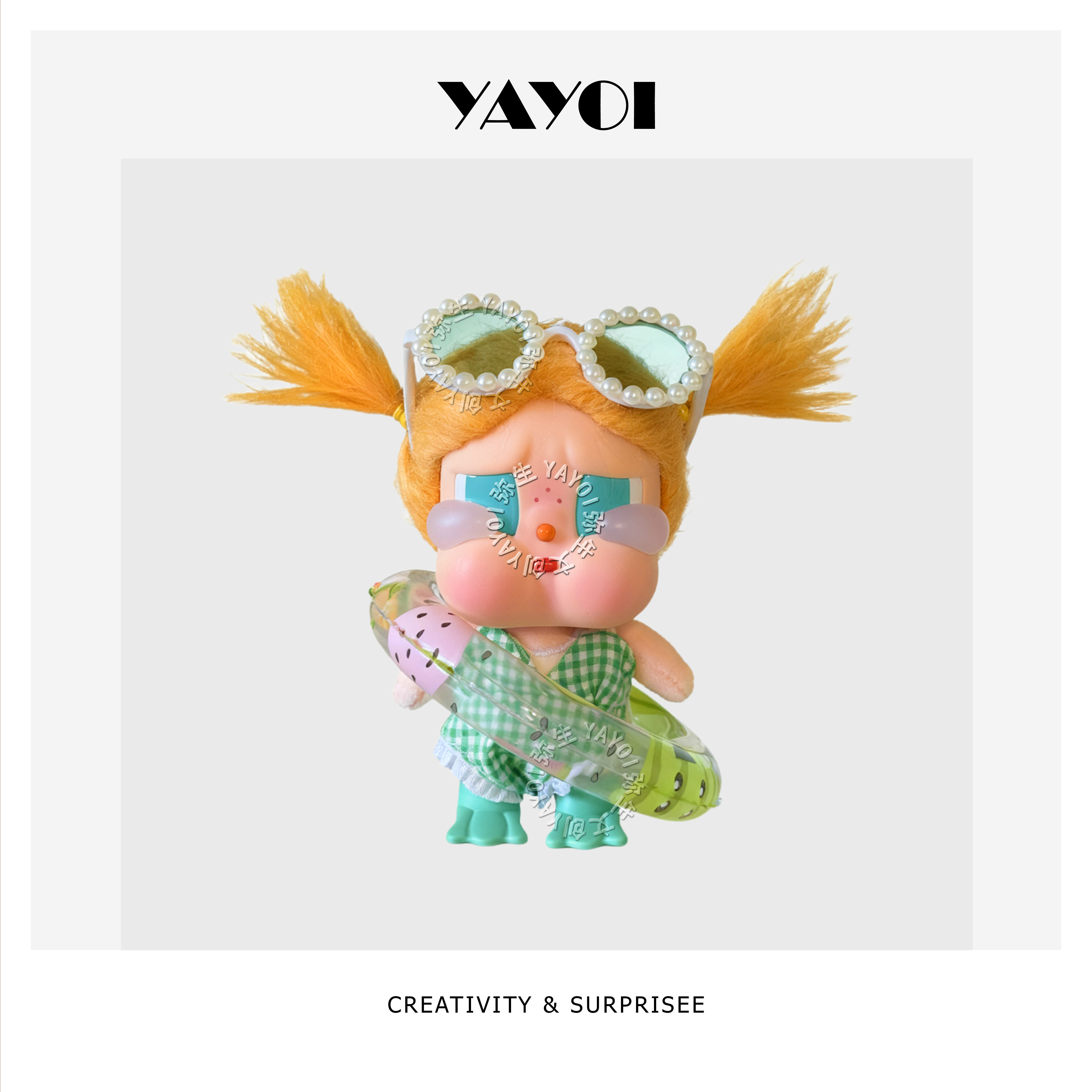 仅娃衣】新品crybaby哭娃度假系列娃衣冲浪比基尼滑板套装着替