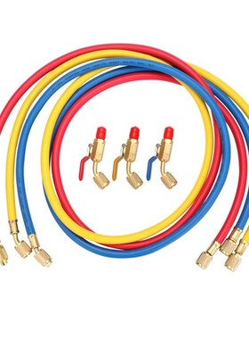 R134aA R12 R22 Air Conditioning Refrigerant Charge Hose 1/4&