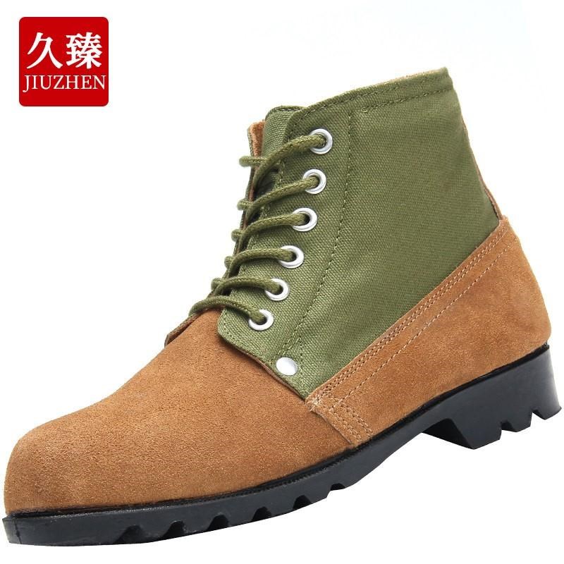 久臻 6002 羊毛棉靴男冬季x老式翻毛皮大头棉鞋加厚保暖羊皮毛一