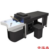 T陶瓷盆c头疗洗头床理发店专用水循环熏蒸热水器美容院按摩床不锈