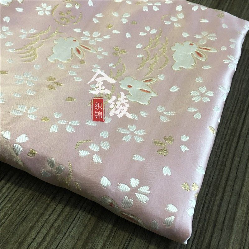 粉色兔娃衣男女儿l童过年服布料喜庆中国风大红色织锦绸缎提花面,居家布艺,海绵垫/布料/面料/手工diy,淘宝优惠券,粉丝福利购,淘宝优惠卷