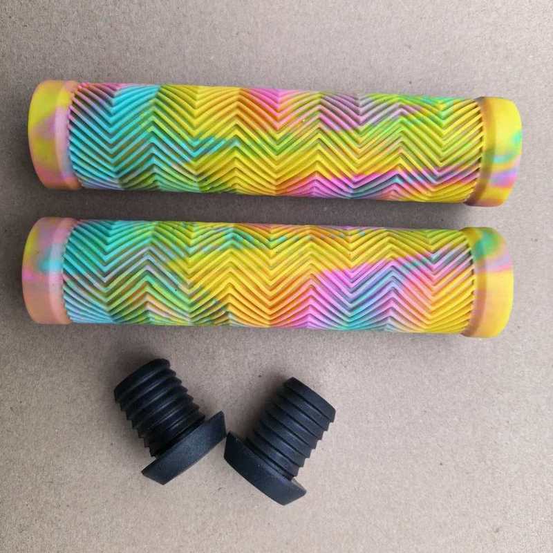 单车直把燕把防滑橡胶握把山地自行车柔软车把手替换配件