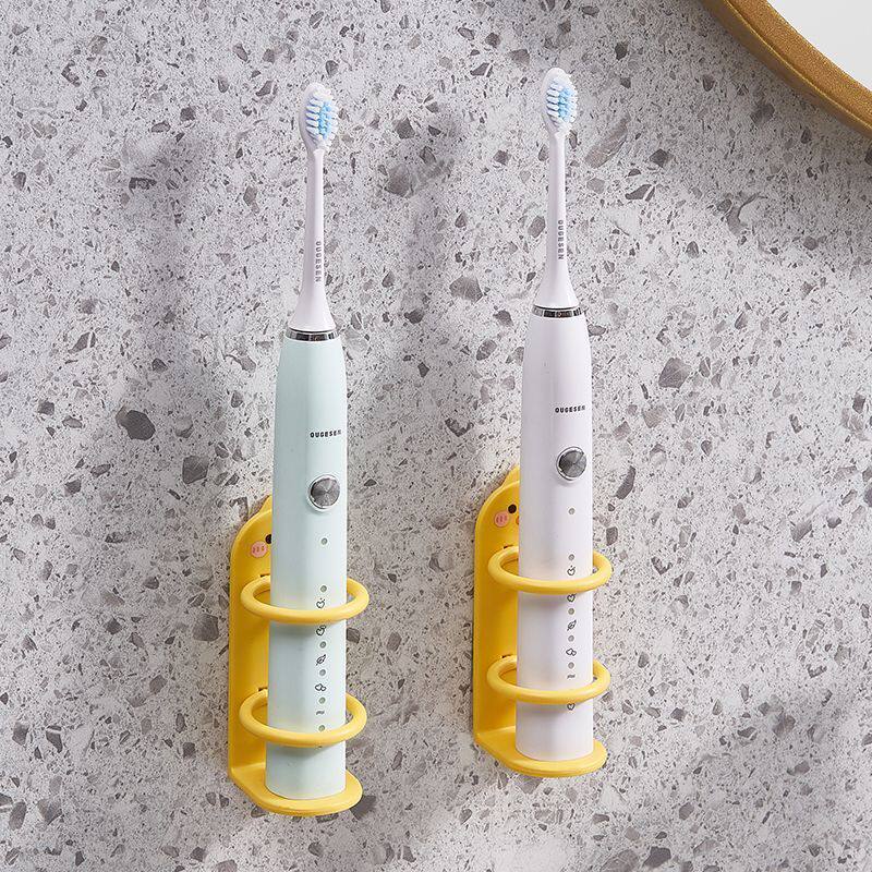 情侣壁挂免打孔电动牙刷座卫生间墙壁牙具收纳放置托架