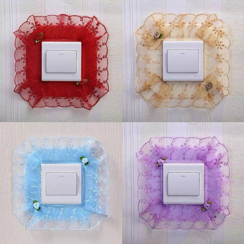 现代简约墙壁开关保护套插座贴结婚家用开关装饰贴