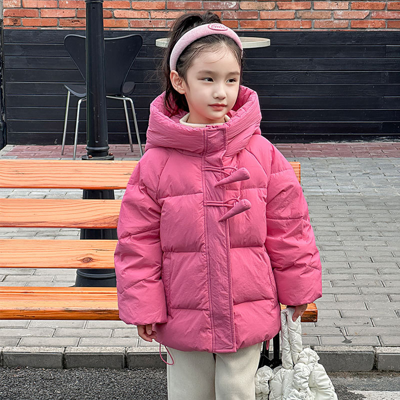 女童绒丝服冬季加厚20新款女宝宝冬装女孩公主儿童外套厚潮童粒绒