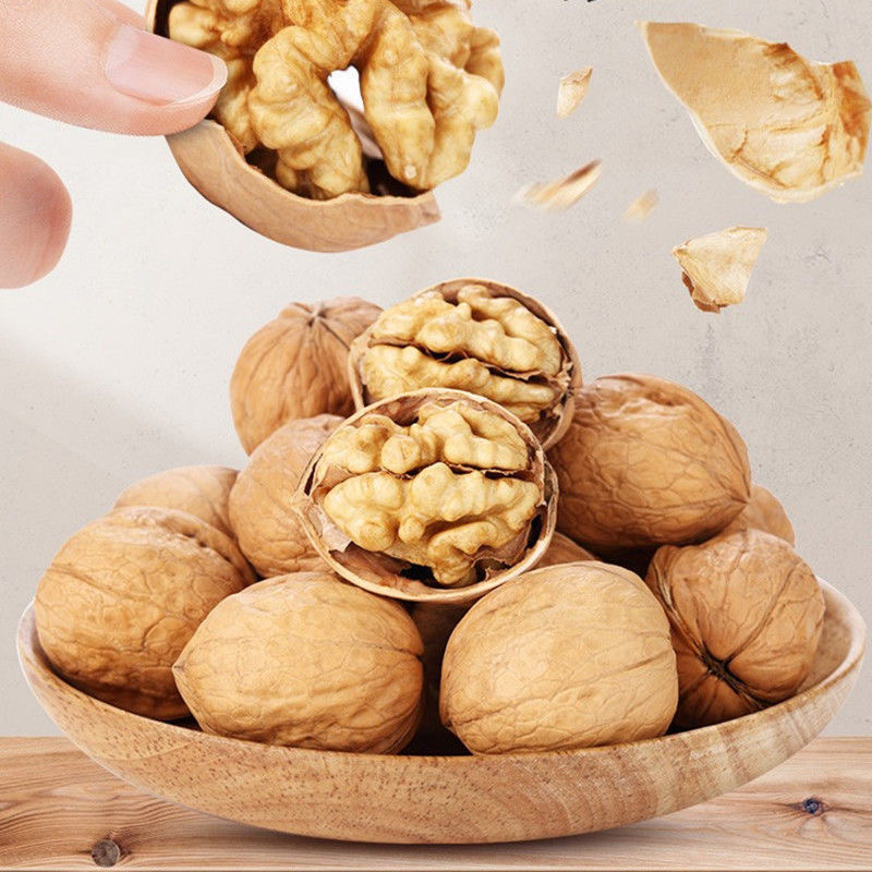 【新货上市】熟核桃新货奶香核桃烤核桃纸皮核桃零食新疆特产薄壳