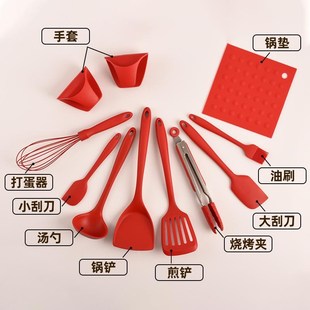 TD61康宁硅胶锅铲家用不粘锅炒菜铲子汤勺N煎铲厨具耐高温不伤锅