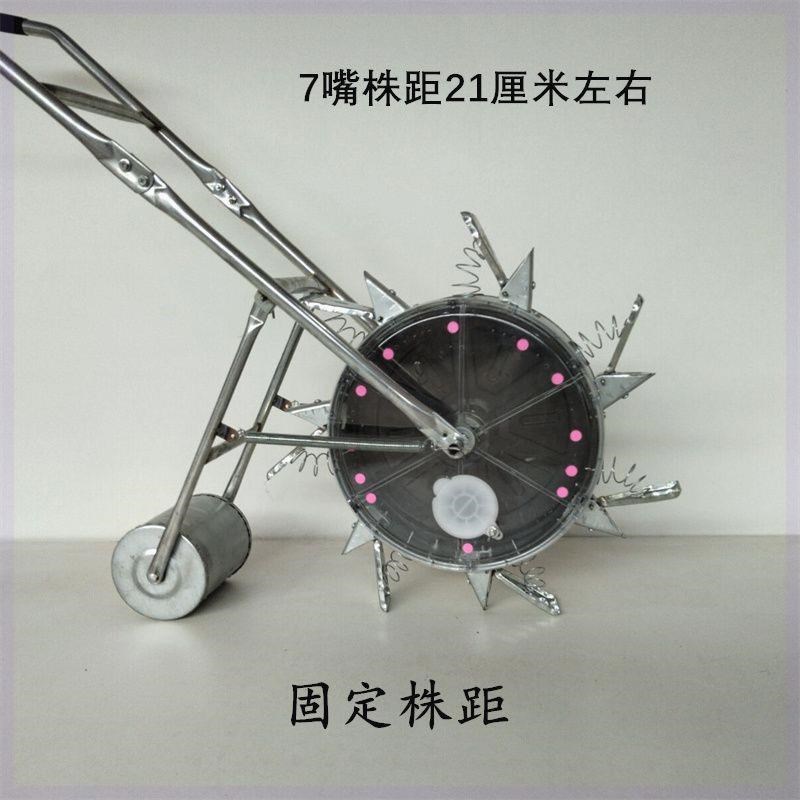 高粱旱稻油葵秋葵绿豆苍术药材手推穴位家用多U功能播种点播机