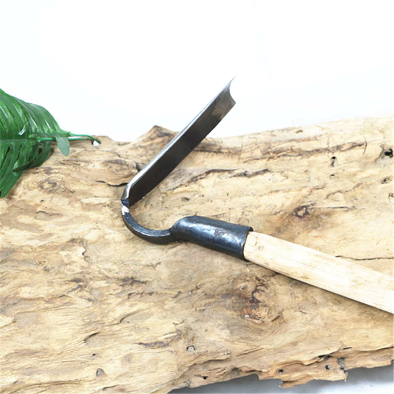 迷你小锄头农具h种菜除草锄锻打农用锄弹簧钢小挖锄园林工具小条