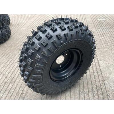 四轮沙滩车d卡丁车摩托车配件16x8-7寸方块轮胎轮毂总成