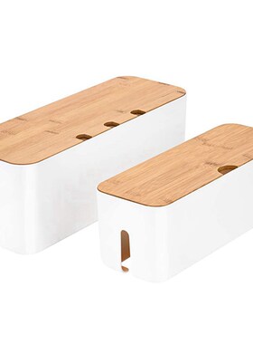 2Pcs Cable Management Box Organizer for Cords Rwith 3Pcs Gro