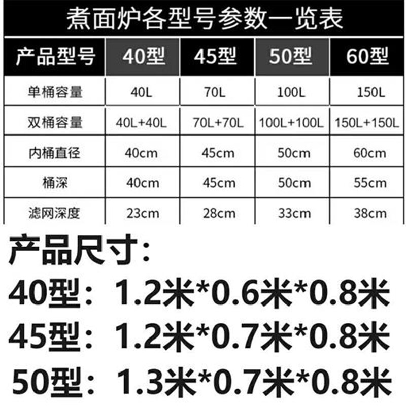 豪华型双头双桶煮面炉商用燃气汤面炉多功能K煤气煮面锅 汤粉炉 6
