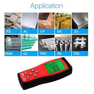 TA8512 Digital Ultrasonic Thickness Gauge Steel PlaWte Plast