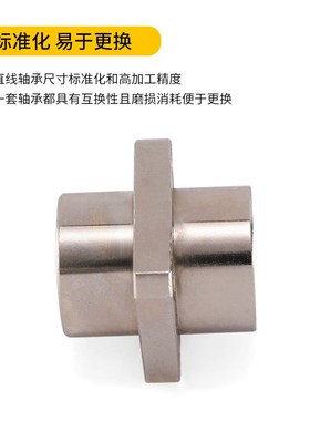 现货精密中间型方法m兰嵌入式电镀直线轴承导向型LMKC...UU系列