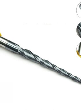 R1.0*D8*60*100*2F Long Flute Ball Nose TaperedR End Mill Bit