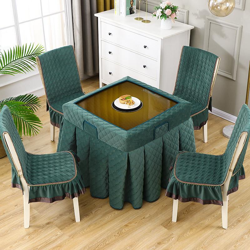 新款防风电炉烤火罩麻将机桌子椅套正方I形烤火炉桌罩加厚保暖冬