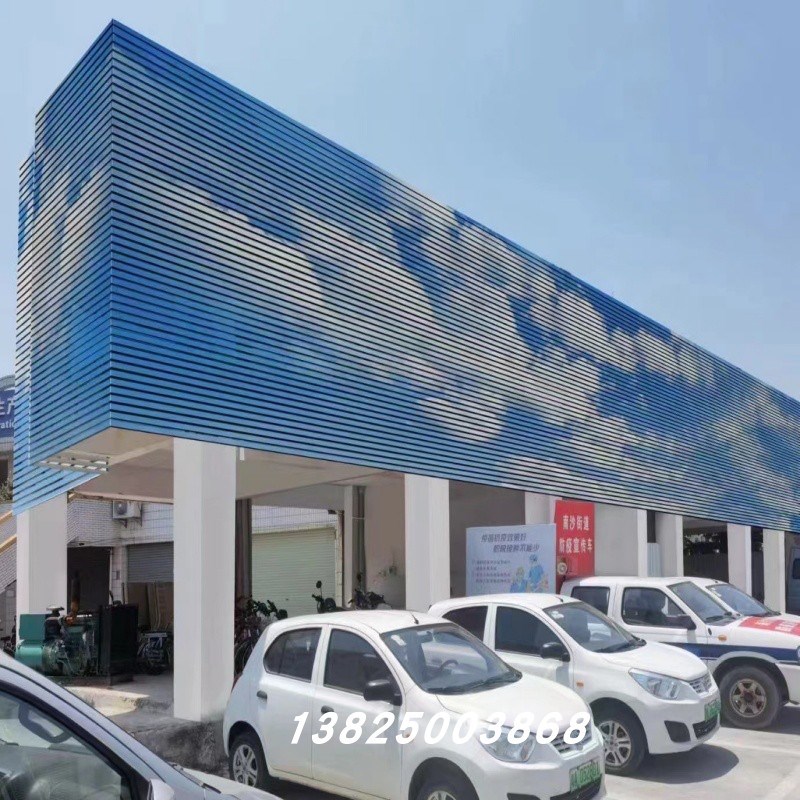 幕墙装饰彩绘铝单k板UV3D打印彩色铝板门头吊杆装饰铝扣板加工定