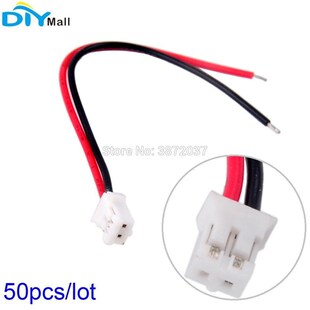 50pcs/lot UL1007 26AWG JST PH2.0mm 2P 2Pin Plug TermiZnal Ca