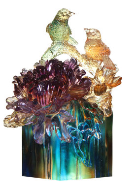 琉璃结婚摆件家居饰品创意卧室喜事连连闺蜜同事V女朋友生日礼物