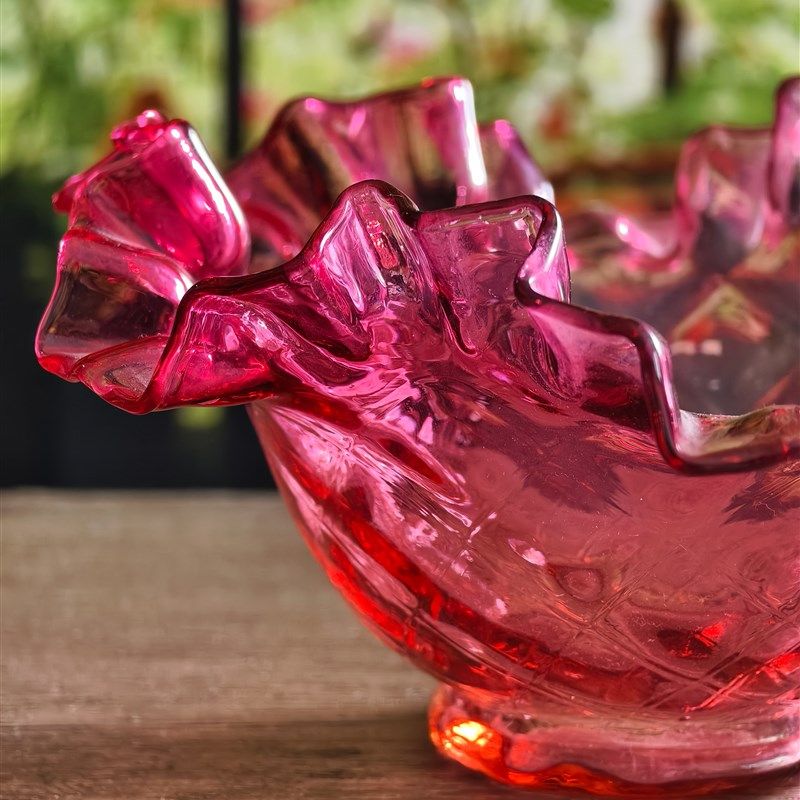 点心碗坚果碗糖果碗穆拉诺手工玻C璃创意花边设计简约家居装饰摆,家居饰品,桌面摆件,淘宝优惠券,粉丝福利购,淘宝优惠卷