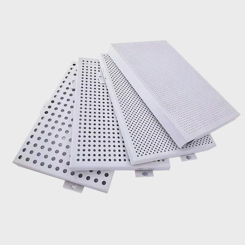 定制冲孔铝单板幕墙穿q孔铝板木纹外墙门头吊顶天花墙面装饰板氟