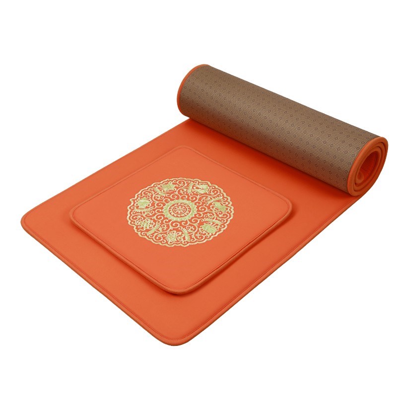 2024新款天意运动拜r垫顺滑加厚刺绣莲花大拜垫家用108大礼拜