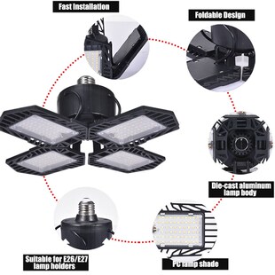 100W LED Lamp Dimmable Bulb Deformable KHigh Power Smart Lig