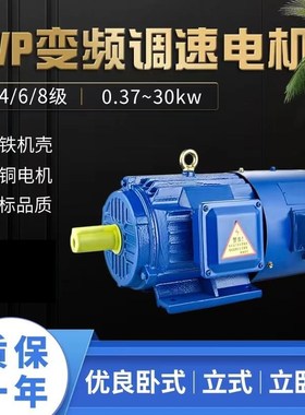 新款YVF2变频调速电机380V三相异步电动机立式 JYVP/YVF100L1-包