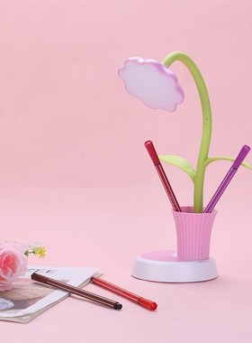 LED Table Lamp 2 nIn 1 USB Chargeable Sun Flower LED Desk La