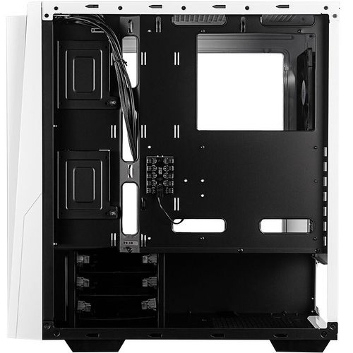 银欣/RL06WS-Pro 白色 中塔式机箱D(支持ATX主板/LED风扇/正压防