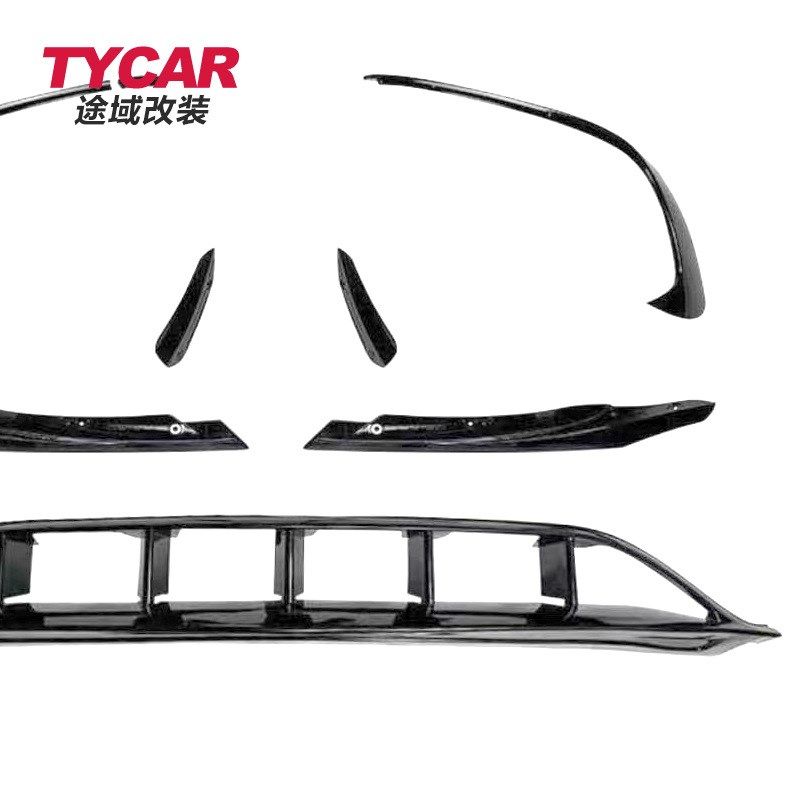 适用于奔驰A级前唇风刀W176改装A45AMG款前唇前锋刀Y运动包围套件