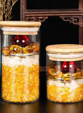 安忍水瓶子摆件玻璃n瓶厕所西北床头朝西六帝钱龙U银五黄二黑安仁