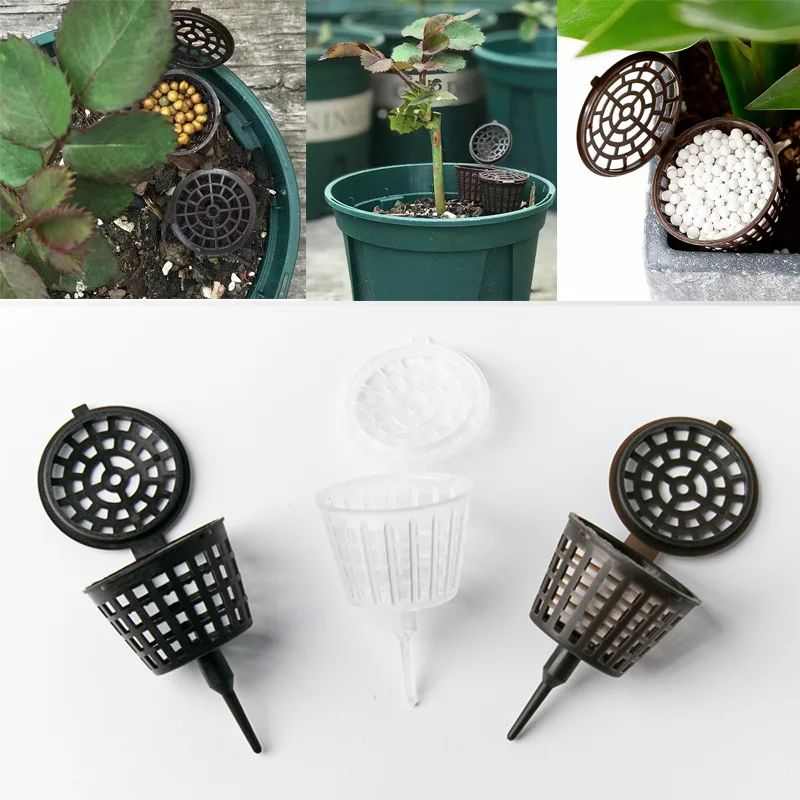 1030PCSr大肥料篮带盖植物花盆Fe