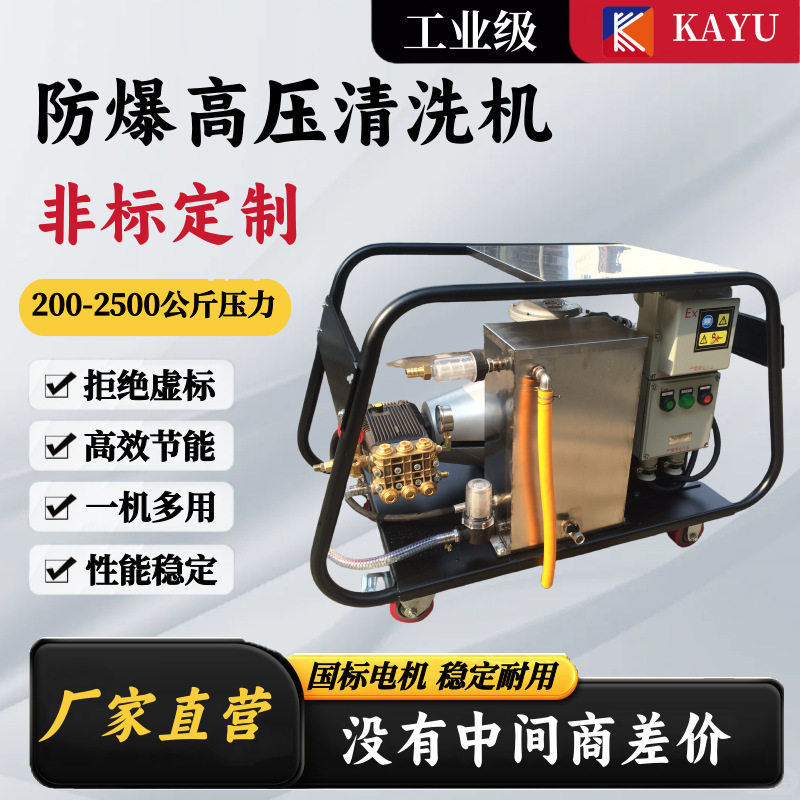 200bar—800bar工业型防爆高压清洗机 IE4/CT4防爆级别 电控整机