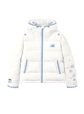 亿万少年原创美式贝壳绣加厚连帽外套棉衣男女冬季情侣款宽松棉服