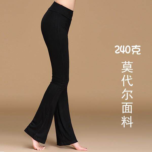 2024新款广场舞裤 中老年女舞蹈裤微喇长裤 显瘦跳舞服装练功长裤
