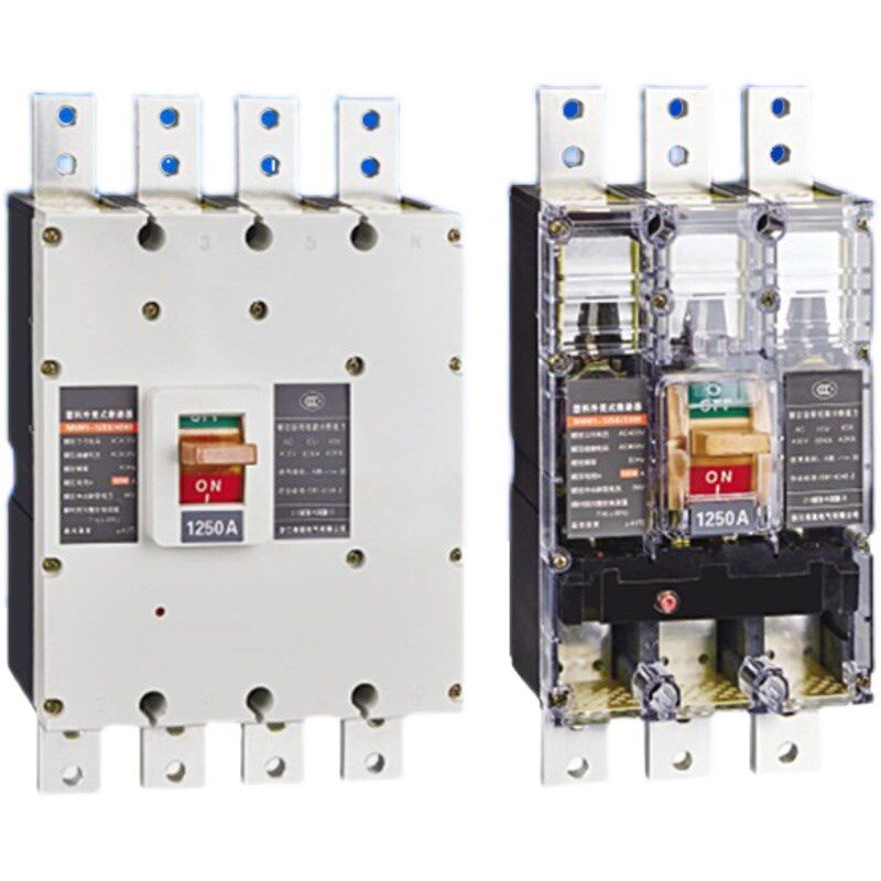 RMM1 NM1 CDM1 CM1-1250A 1D600A 透明塑壳断路器三相空气开关380
