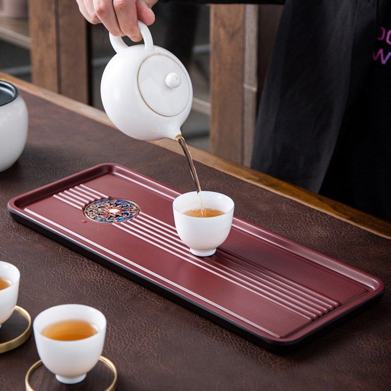 远舍电木茶盘家用小号一人干泡台小型排水式P简约现代长方形茶台,餐饮具,茶盘,淘宝优惠券,粉丝福利购,淘宝优惠卷