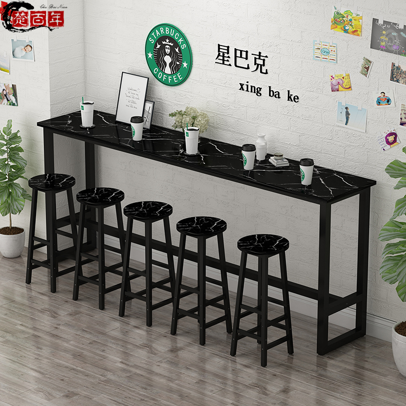 现货吧台桌家用台长条桌高脚w吧桌酒吧桌椅高桌子长桌子靠墙桌窄