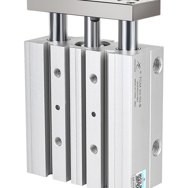 亚德客型三杆三轴带导杆气缸TCM10/12/16/32/25-20X40SX50X75*100