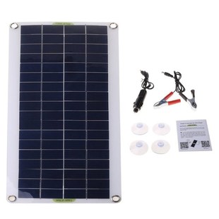Solar Panel Charger Protable Outdoor Flexible Kit Emerg UShB