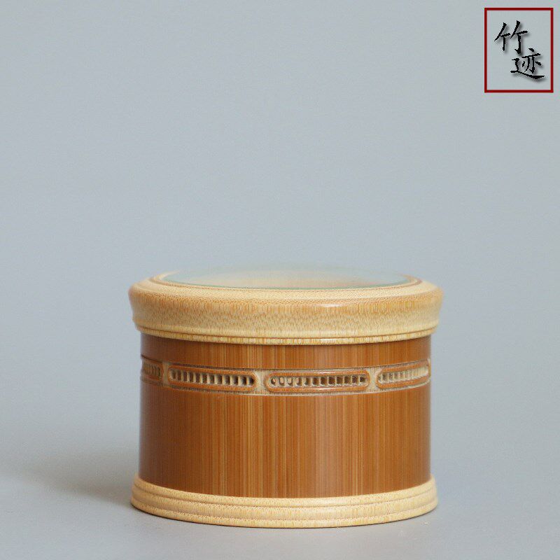 老玉竹万体虫蛉蝈蝈罐p养虫具虫盒鸣虫器具文玩收藏茶宠竹迹工艺