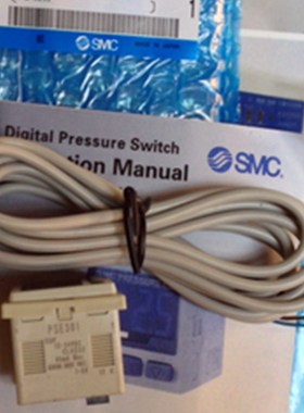 SMC压力控制器PSE3l01/PSE300-M/PSE300 12-24V现货带电缆支架特