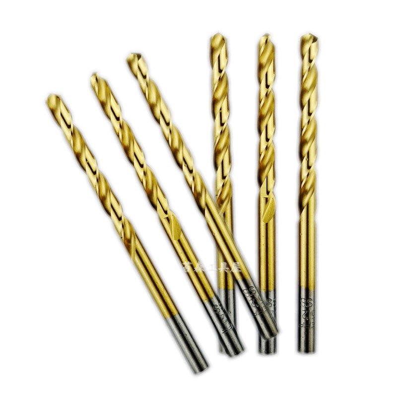 大连镀钛直柄麻花钻头 8.1/9/10/11-20mmM2W不锈钢涂层直钻