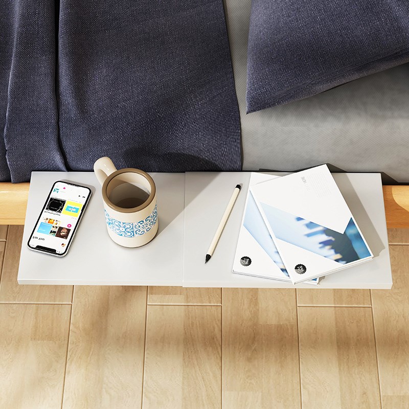 卡床头置物d架免打n孔宿舍床上悬空置物板台缝隙架子柜床边架隔层