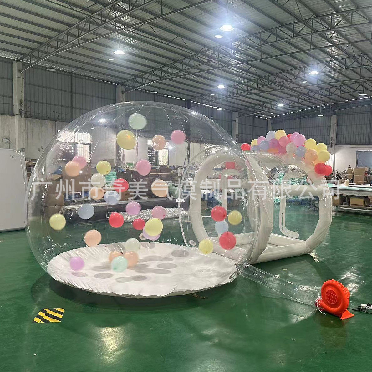 户外露营民宿帐篷速开防水免搭建球形展览透明网红星空充气泡泡