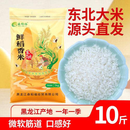 东北大米新米2025年黑土地5kg优质珍珠米五斤小包装米梗米特价