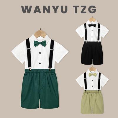 2024新款男童礼服六一小主持人儿童演讲比赛演出服装夏季西装套装