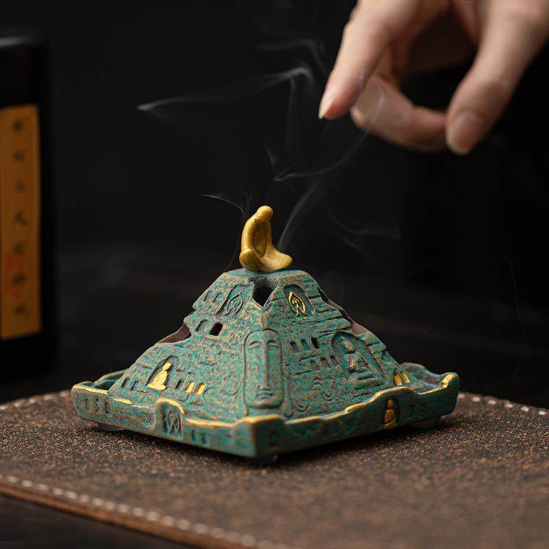 【无相佛】敦煌文创环香炉檀香沉香家用室内中式禅意香薰炉摆件